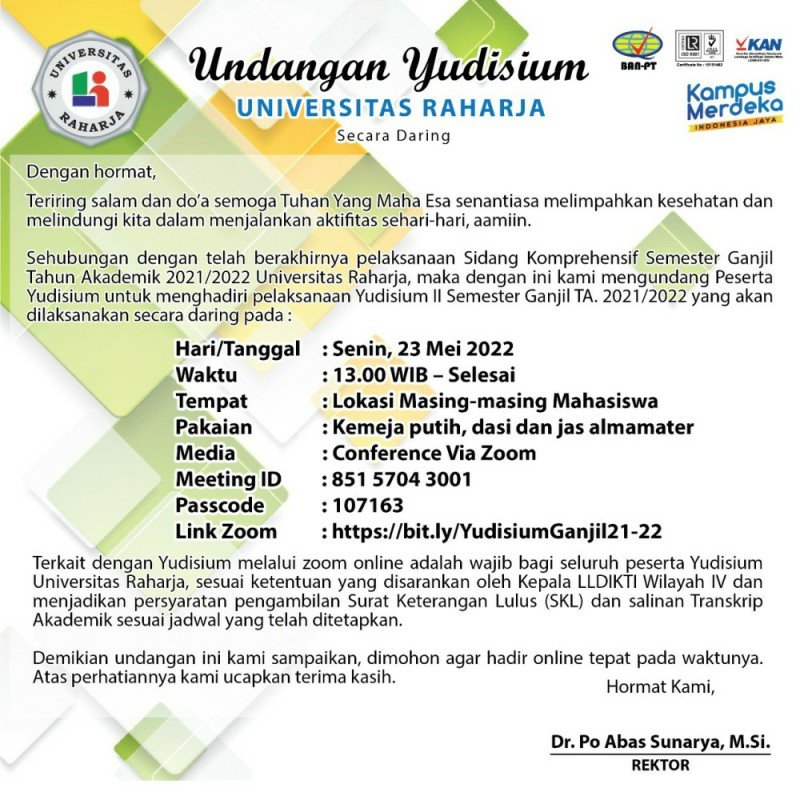 Yudisium Ganjil 2021/2022